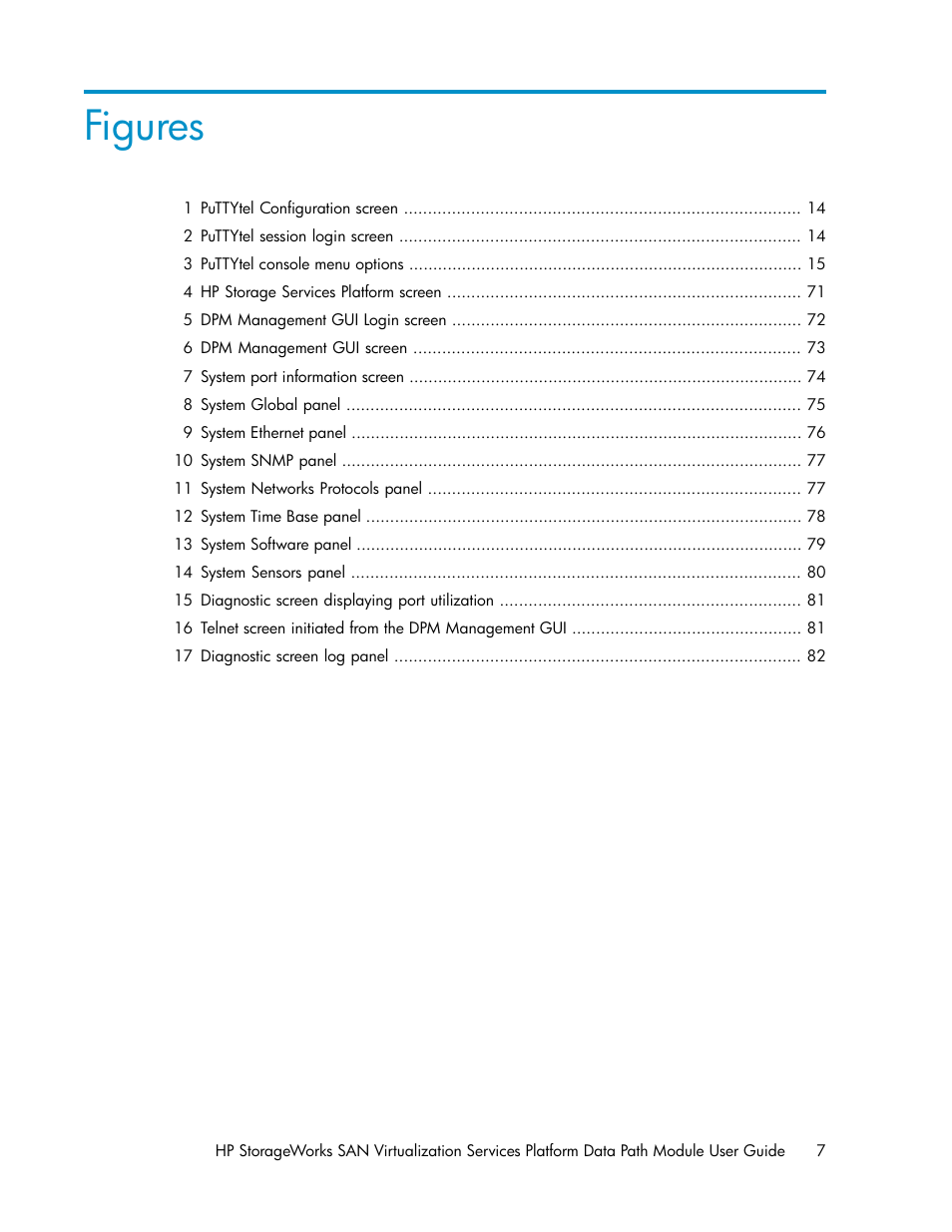Figures | HP SAN Virtualization Services Platform User Manual | Page 7 / 94