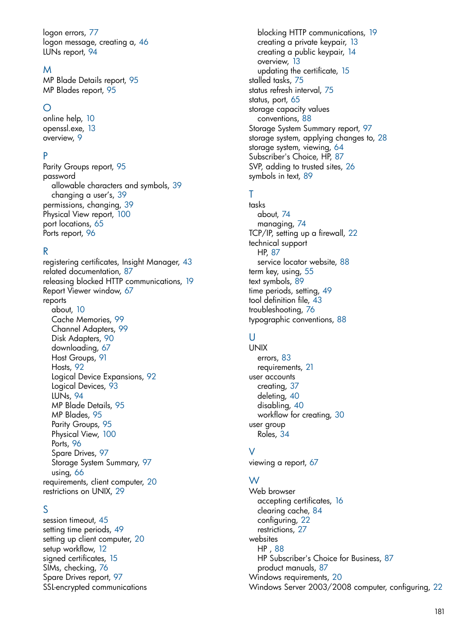 HP XP RAID Manager Software User Manual | Page 181 / 182