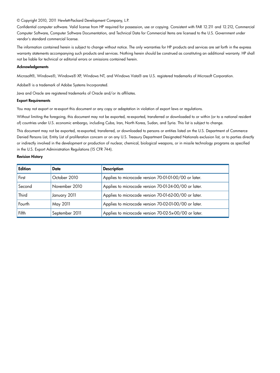 HP XP RAID Manager Software User Manual | Page 2 / 182