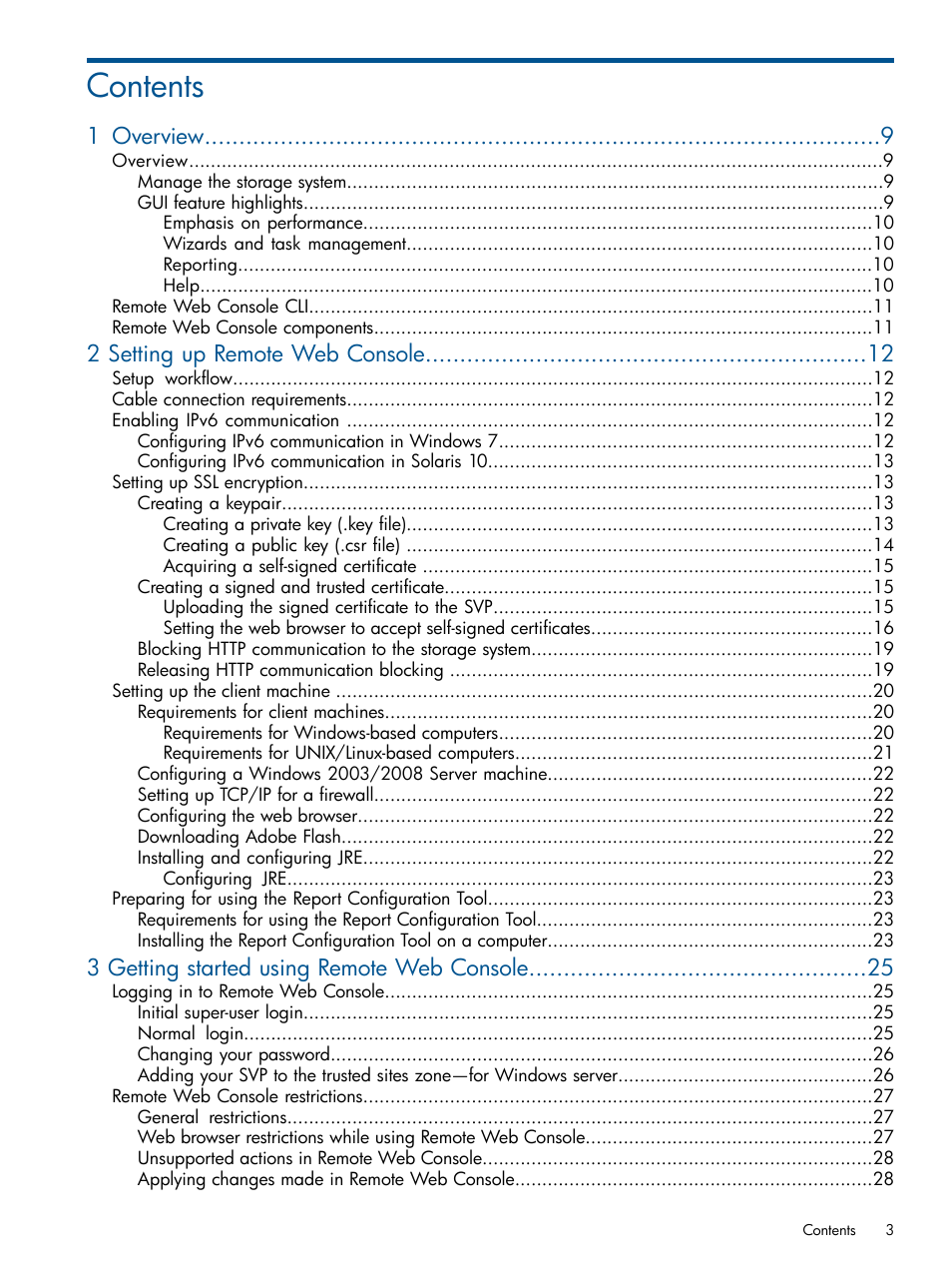 HP XP RAID Manager Software User Manual | Page 3 / 182