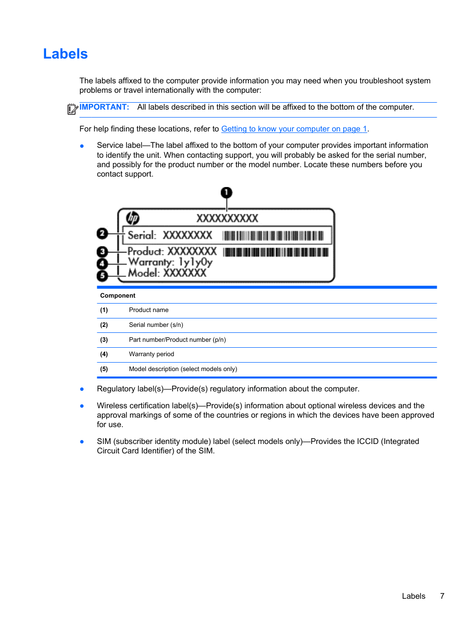 Labels | HP Chromebook 14-q063cl User Manual | Page 13 / 21