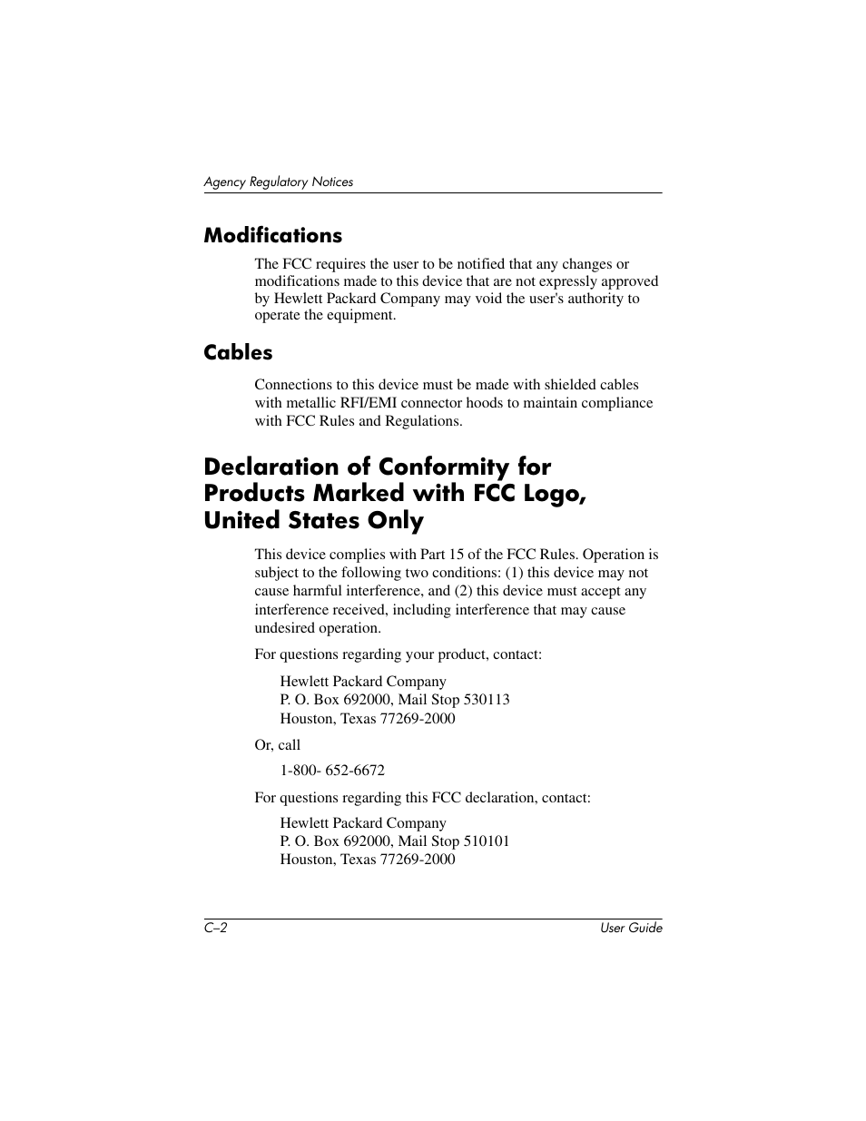 Modifications, Cables | HP mx705 17 inch CRT Monitor User Manual | Page 41 / 44