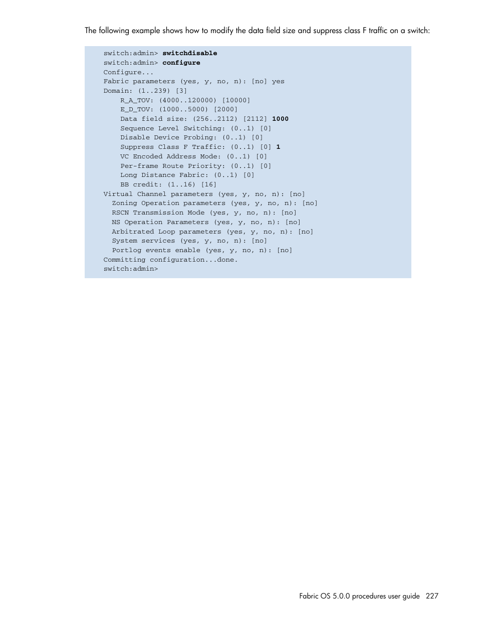 HP Brocade 4Gb SAN Switch for HP BladeSystem p-Class User Manual | Page 227 / 270