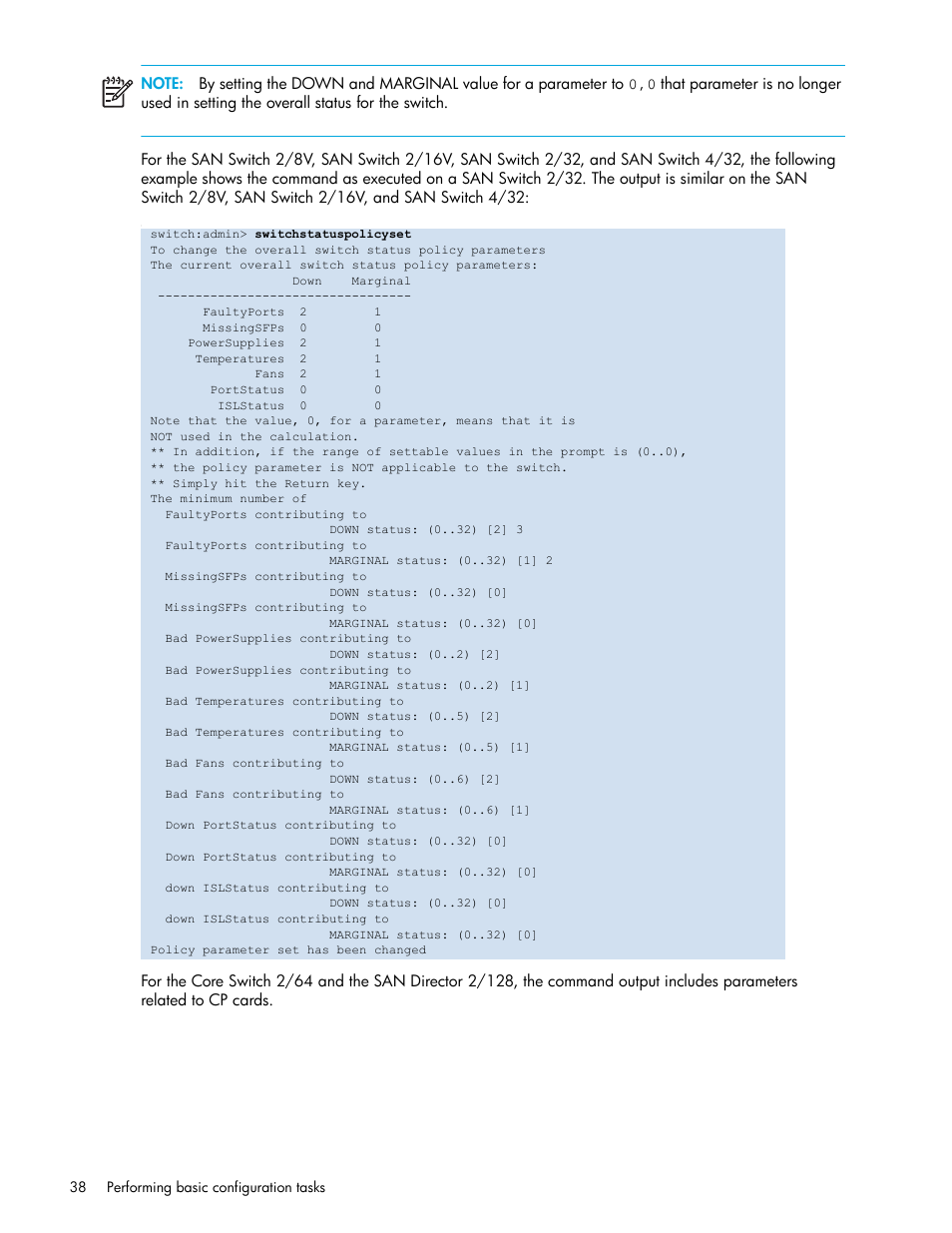 HP Brocade 4Gb SAN Switch for HP BladeSystem p-Class User Manual | Page 38 / 270