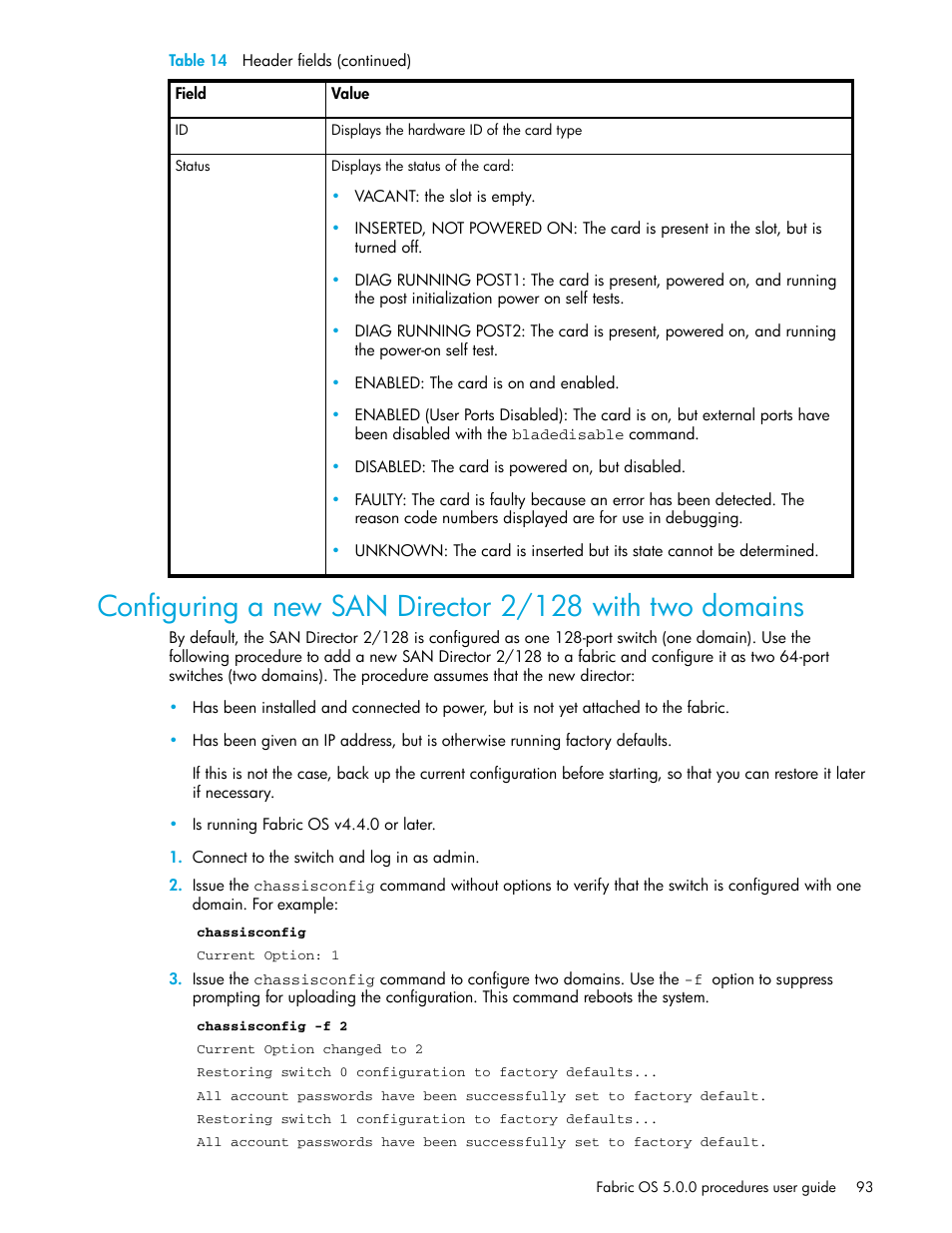 HP Brocade 4Gb SAN Switch for HP BladeSystem p-Class User Manual | Page 93 / 270