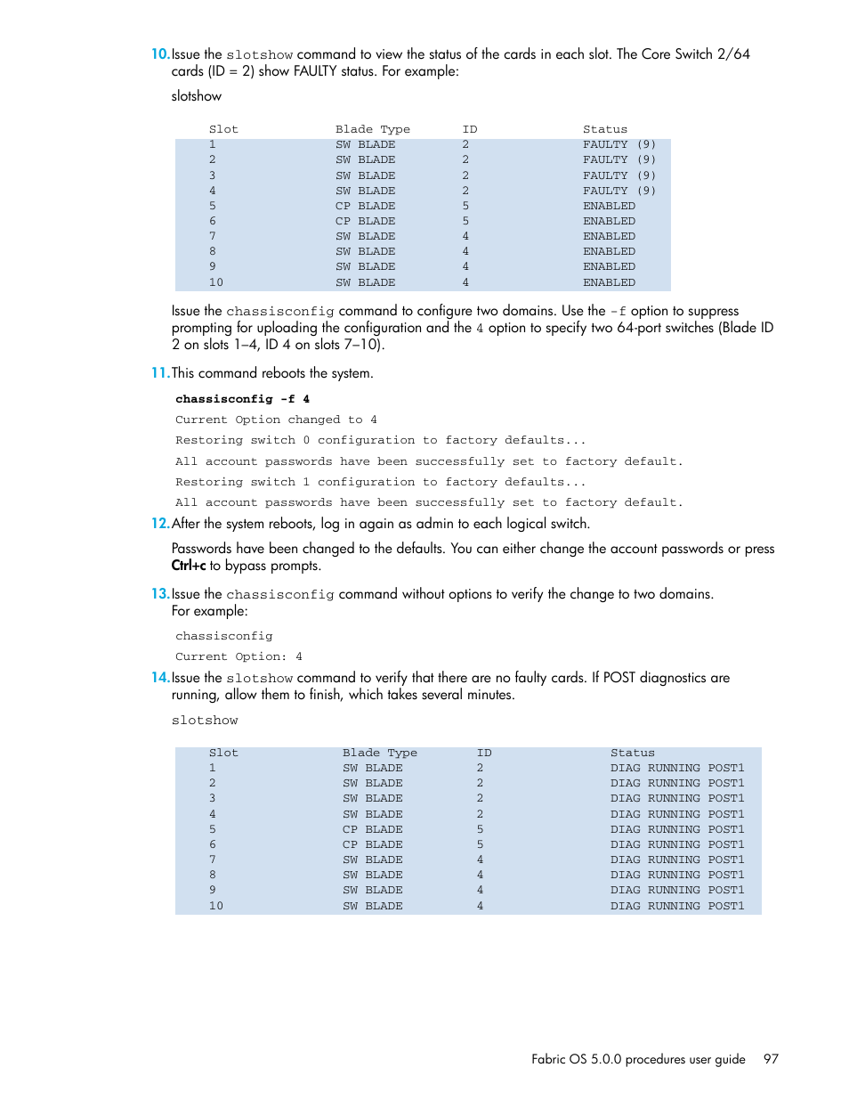 HP Brocade 4Gb SAN Switch for HP BladeSystem p-Class User Manual | Page 97 / 270