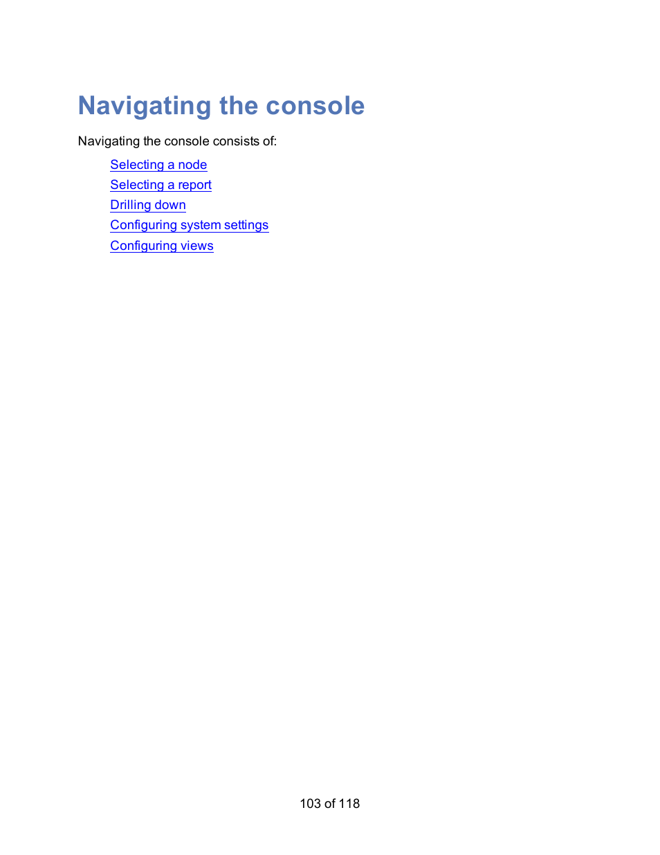 Navigating the console | HP Storage Mirroring Software User Manual | Page 105 / 120