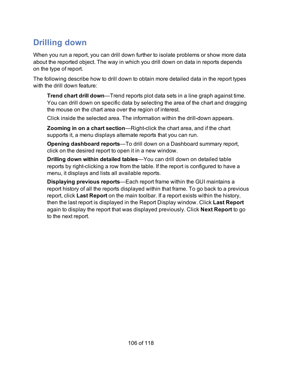 Drilling down | HP Storage Mirroring Software User Manual | Page 108 / 120