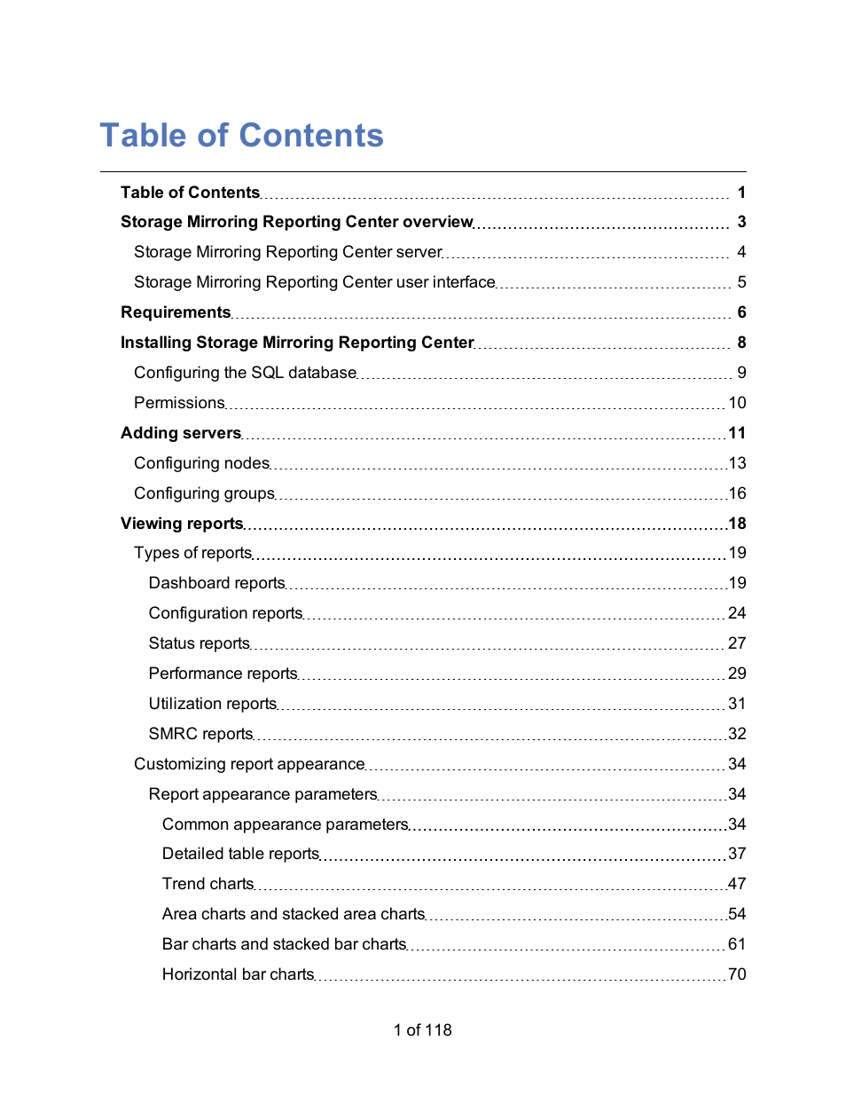 HP Storage Mirroring Software User Manual | Page 3 / 120