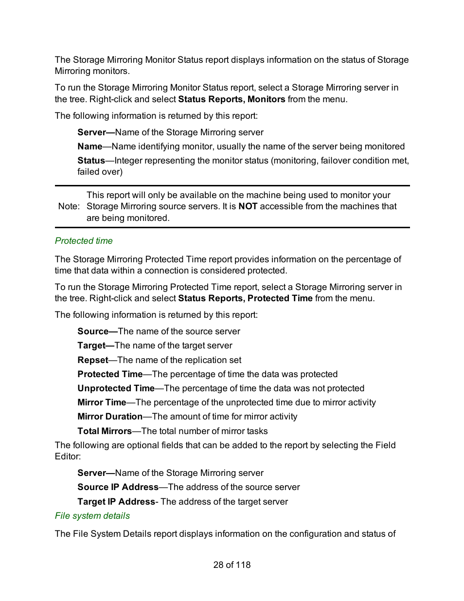 HP Storage Mirroring Software User Manual | Page 30 / 120