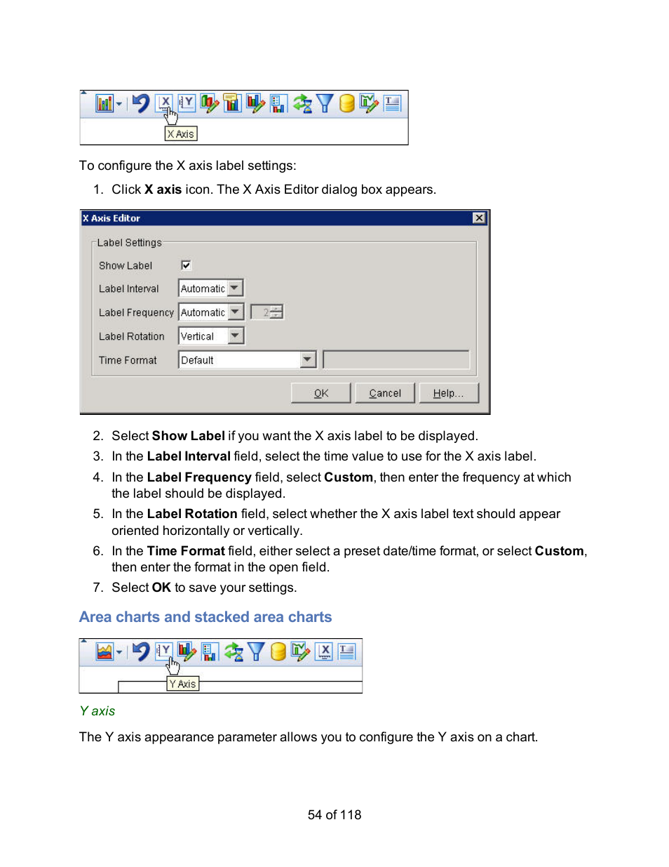 Area charts and stacked area charts | HP Storage Mirroring Software User Manual | Page 56 / 120