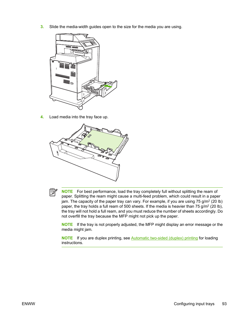 HP Color LaserJet 4730 Multifunction Printer series User Manual | Page 113 / 412