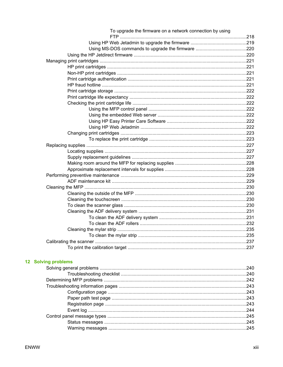 HP Color LaserJet 4730 Multifunction Printer series User Manual | Page 15 / 412