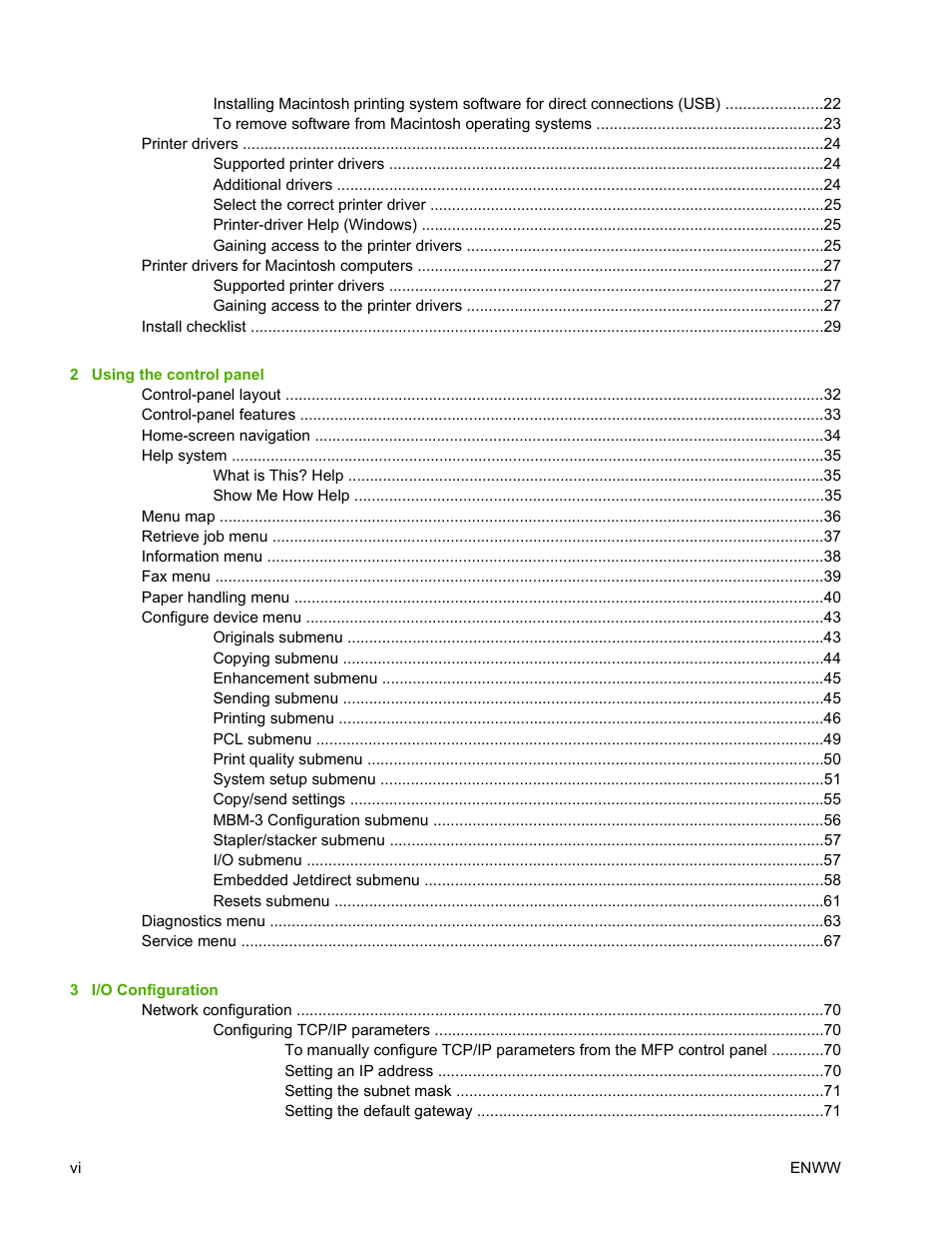 HP Color LaserJet 4730 Multifunction Printer series User Manual | Page 8 / 412