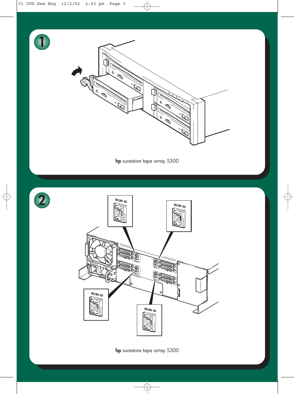 HP Surestore DVD-ROM Tape Array Module User Manual | Page 2 / 24