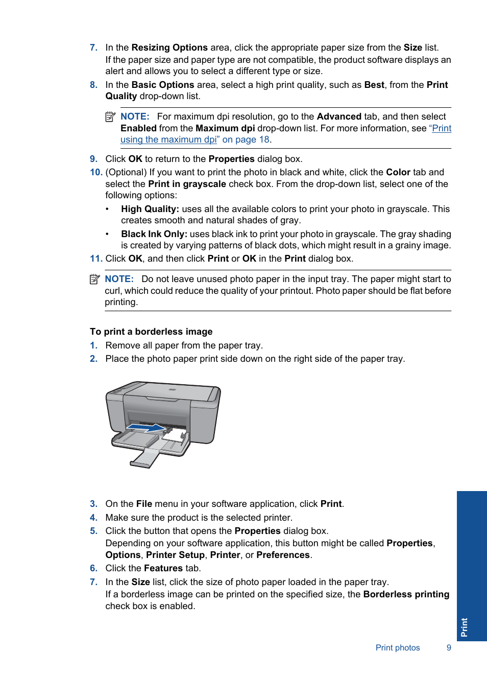 HP Deskjet F2430 All-in-One Printer User Manual | Page 12 / 69