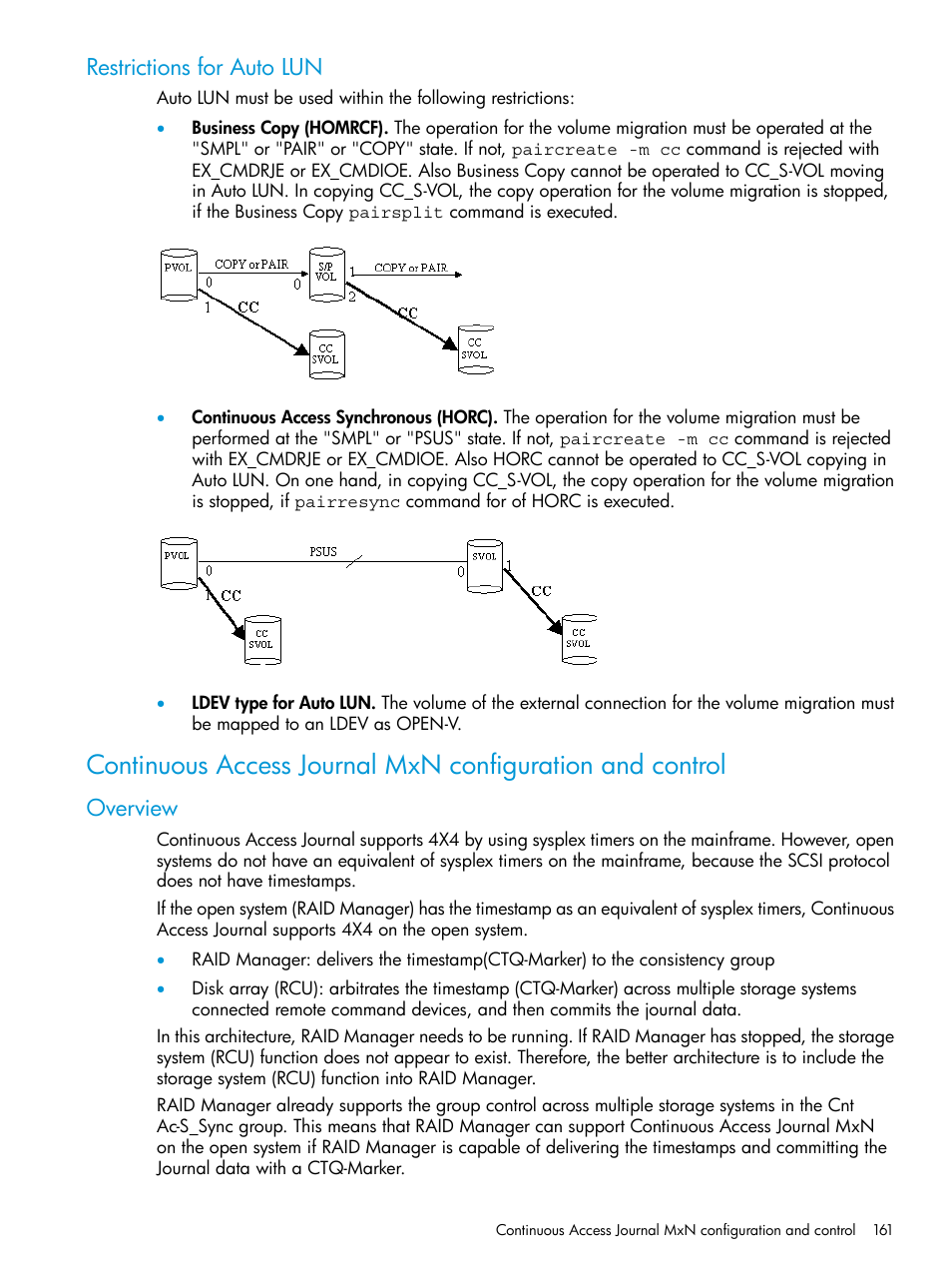 Restrictions for auto lun, Overview | HP XP P9500 Storage User Manual | Page 161 / 211