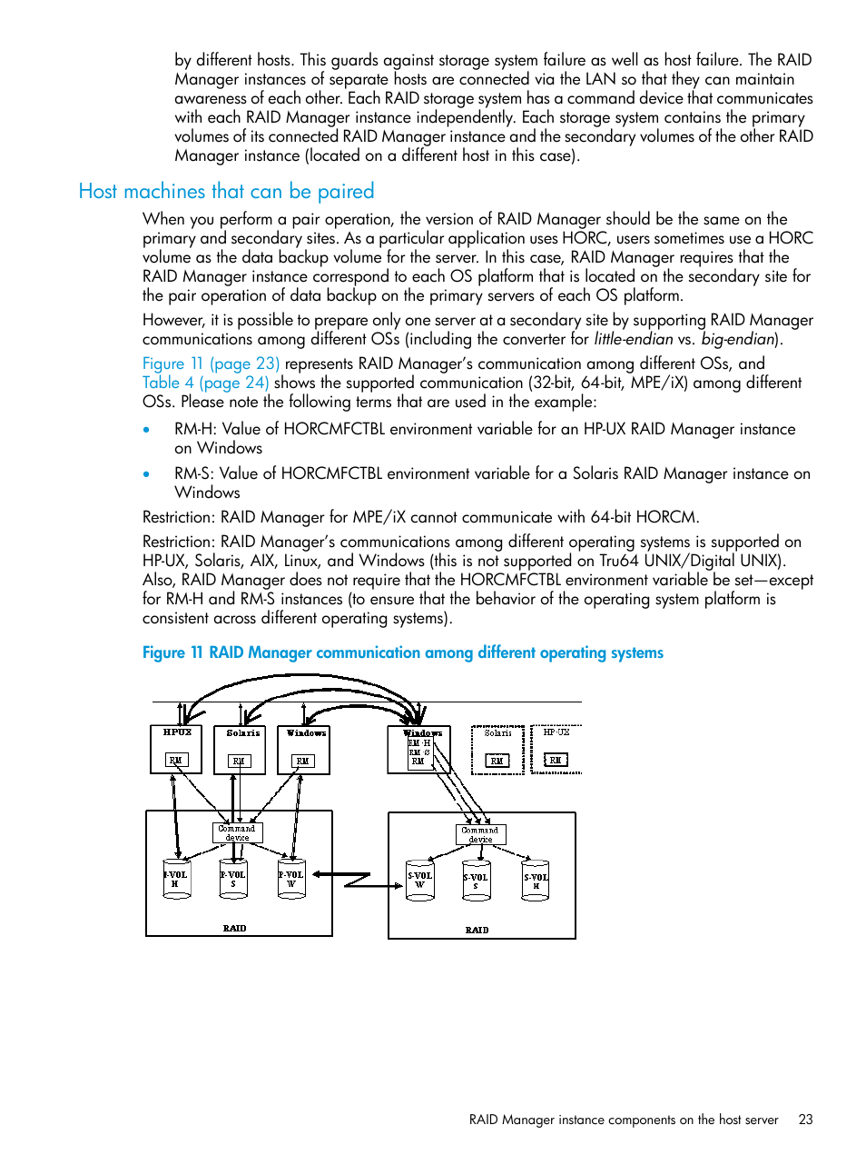 Host machines that can be paired | HP XP P9500 Storage User Manual | Page 23 / 211