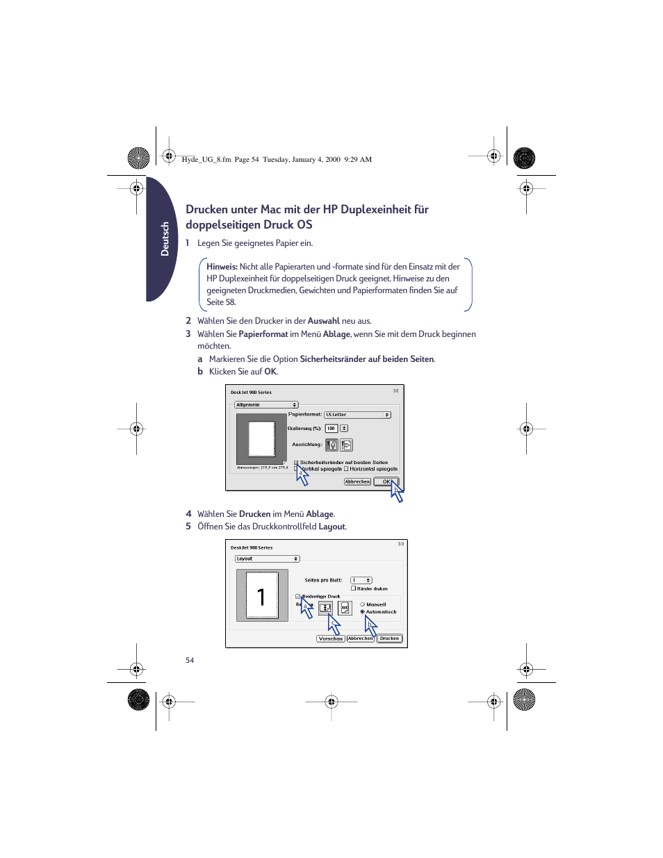 HP Deskjet 932c Printer User Manual | Page 54 / 96
