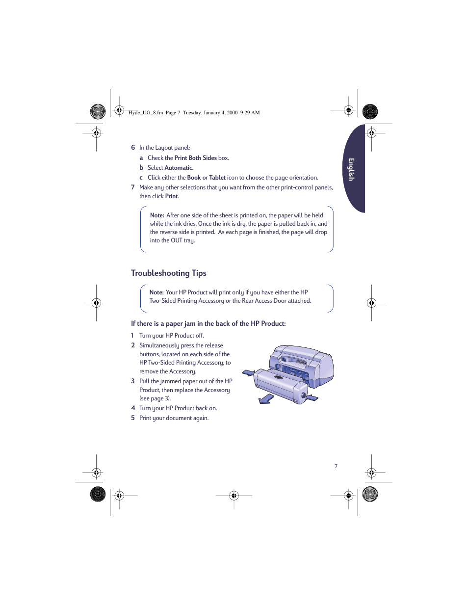 Troubleshooting tips | HP Deskjet 932c Printer User Manual | Page 7 / 96