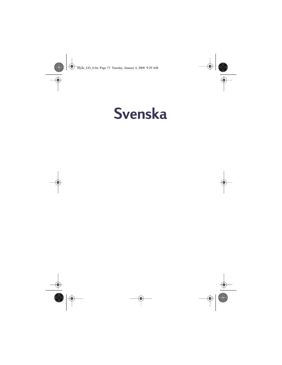 Svenska | HP Deskjet 932c Printer User Manual | Page 73 / 96