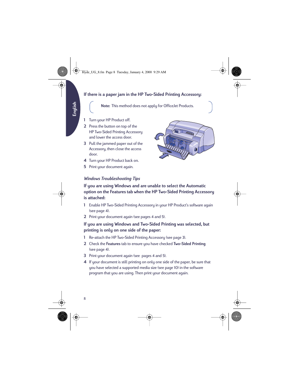 HP Deskjet 932c Printer User Manual | Page 8 / 96