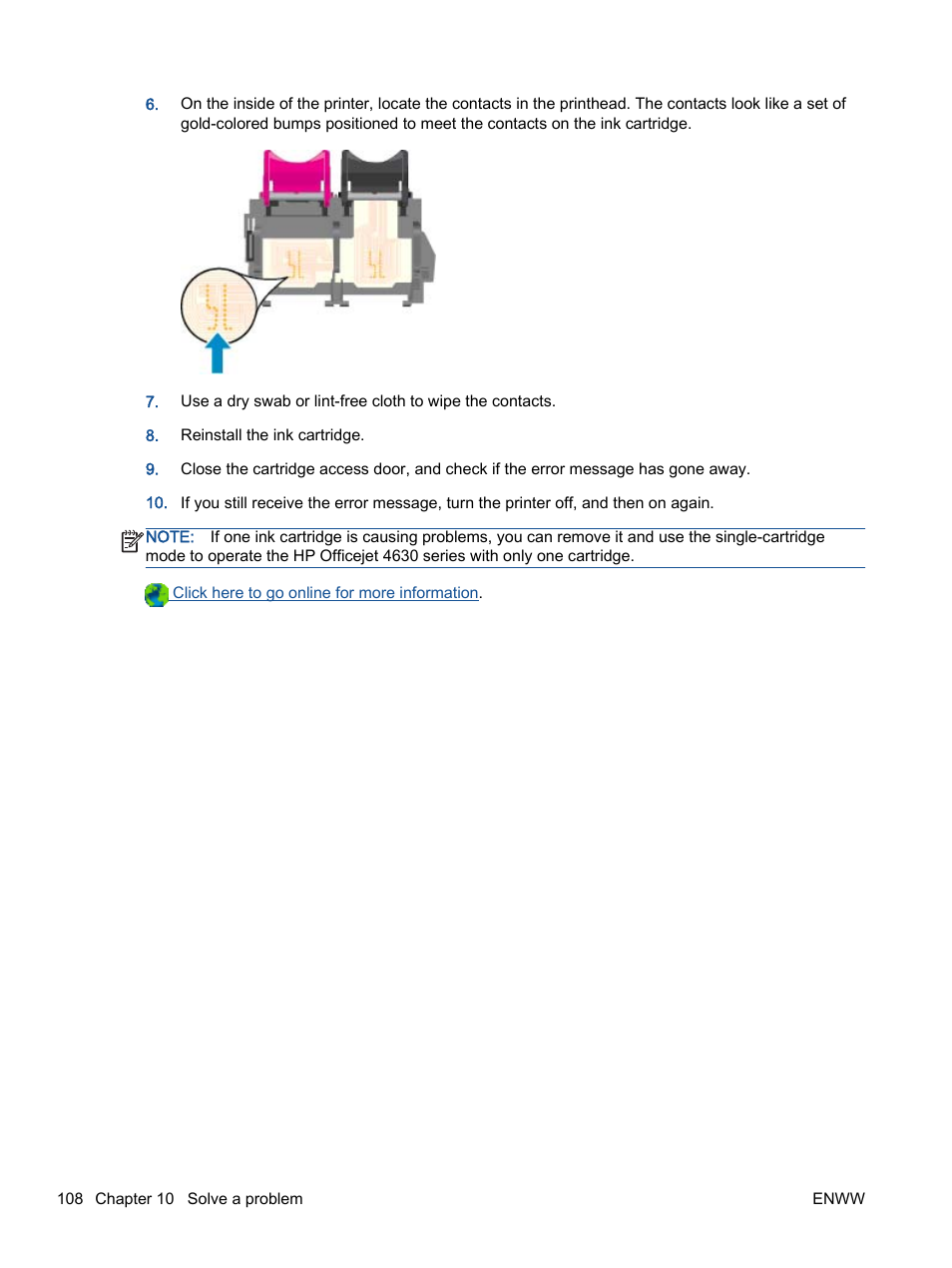 HP Officejet 4630 e-All-in-One Printer User Manual | Page 114 / 166