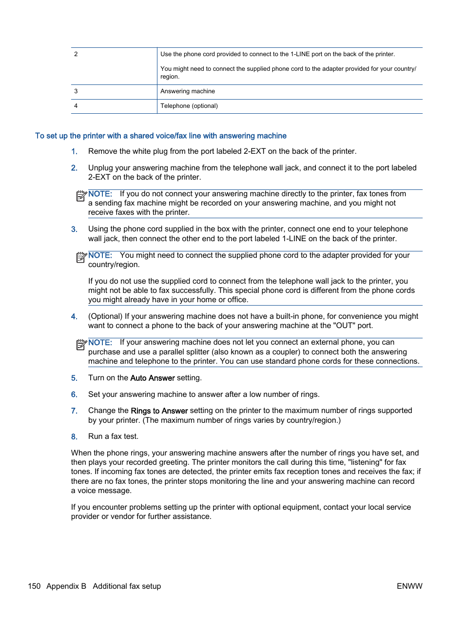 HP Officejet 4630 e-All-in-One Printer User Manual | Page 156 / 166