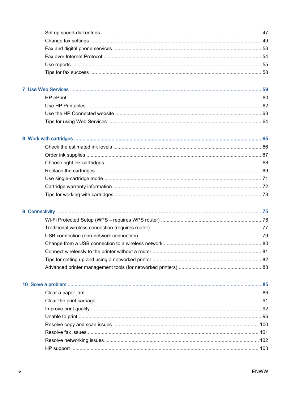 HP Officejet 4630 e-All-in-One Printer User Manual | Page 4 / 166