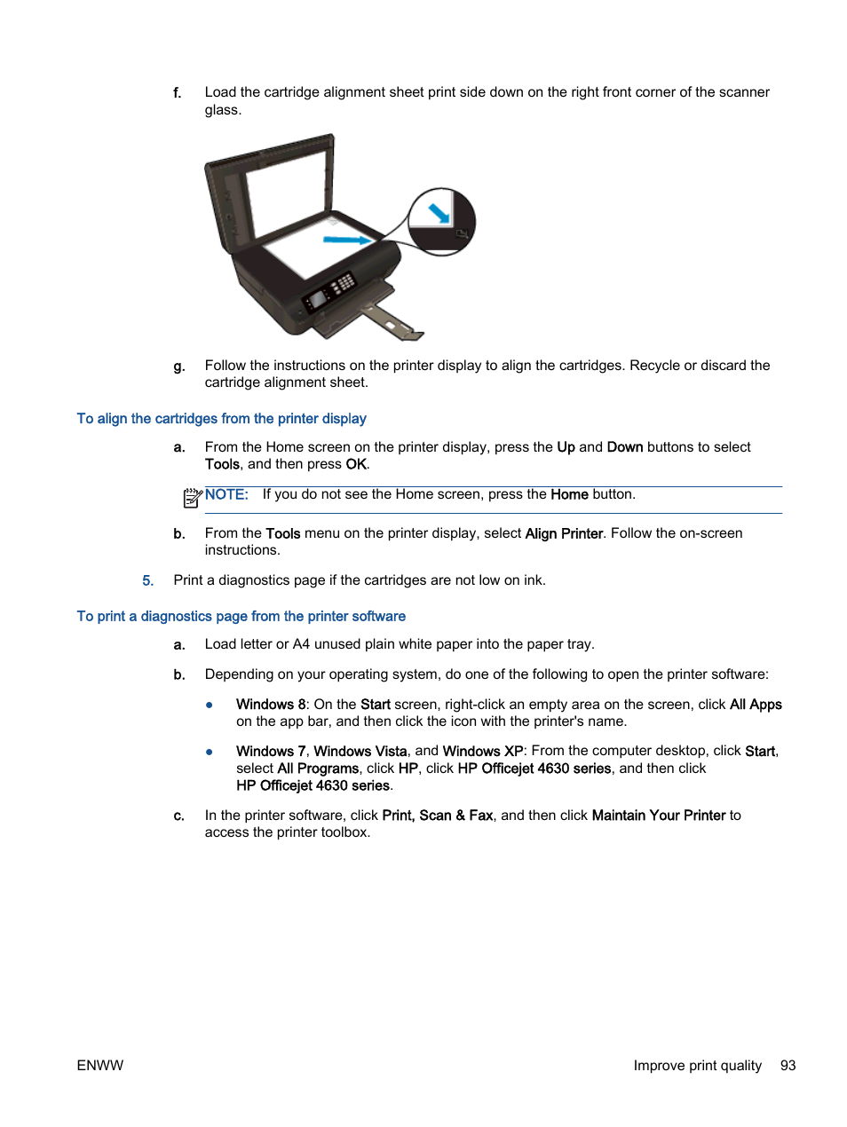 HP Officejet 4630 e-All-in-One Printer User Manual | Page 99 / 166