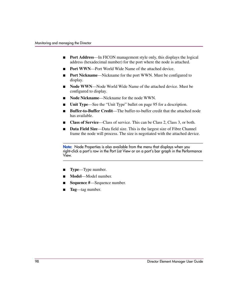HP StorageWorks 2.140 Director Switch User Manual | Page 100 / 278