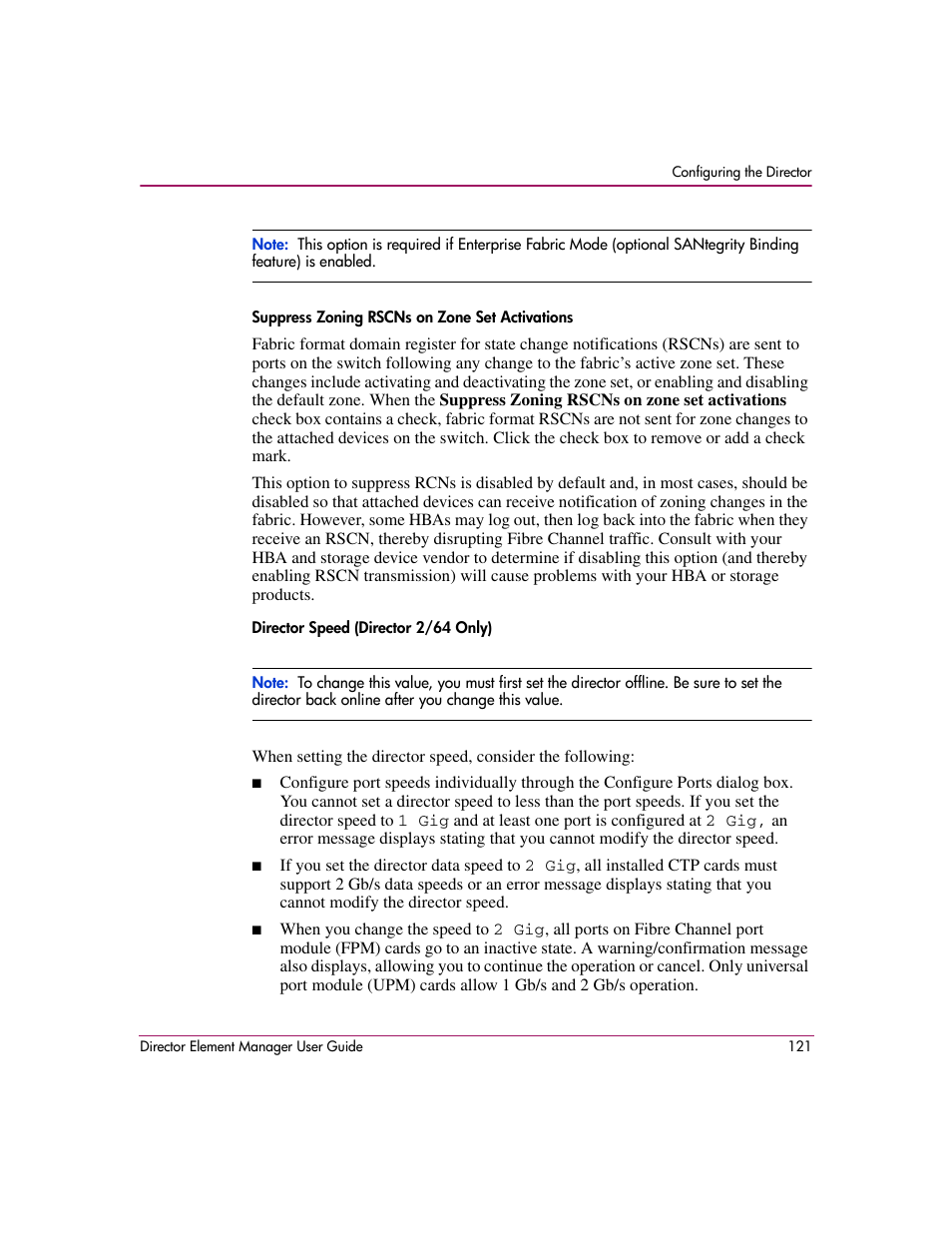 HP StorageWorks 2.140 Director Switch User Manual | Page 123 / 278