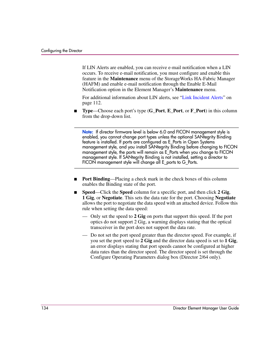 HP StorageWorks 2.140 Director Switch User Manual | Page 136 / 278