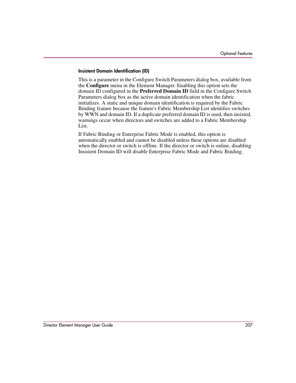 HP StorageWorks 2.140 Director Switch User Manual | Page 209 / 278