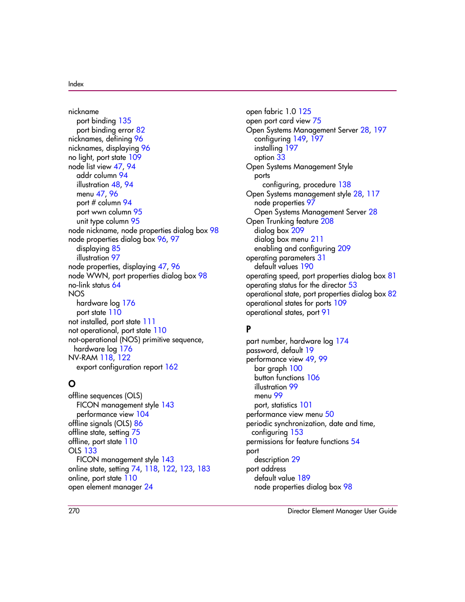HP StorageWorks 2.140 Director Switch User Manual | Page 272 / 278