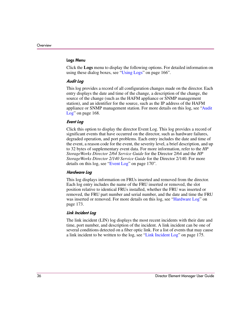 HP StorageWorks 2.140 Director Switch User Manual | Page 38 / 278