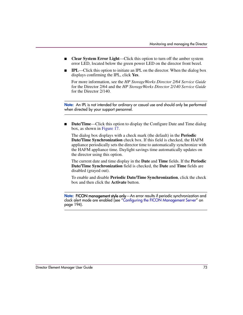 HP StorageWorks 2.140 Director Switch User Manual | Page 75 / 278