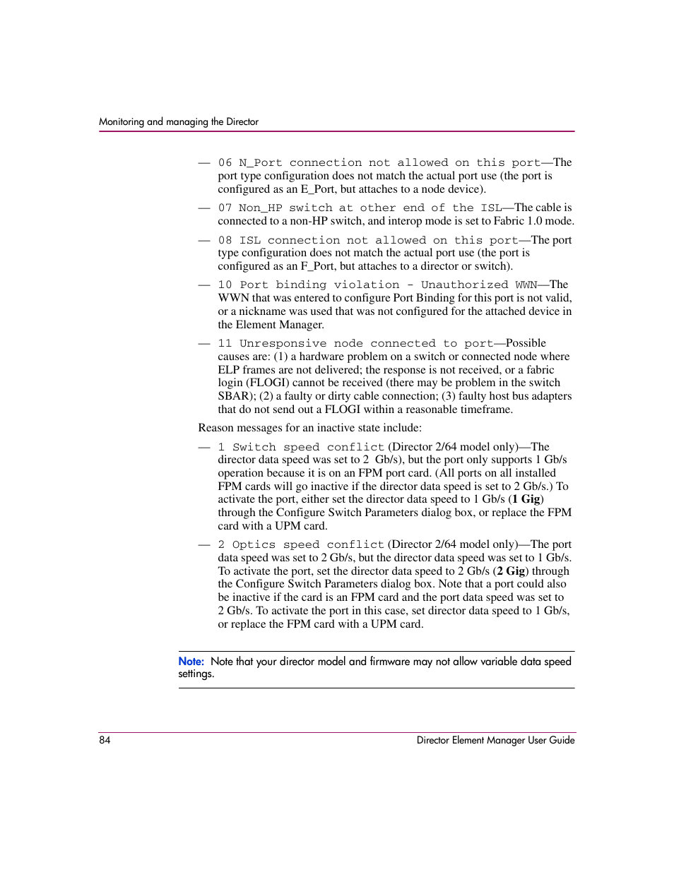 HP StorageWorks 2.140 Director Switch User Manual | Page 86 / 278