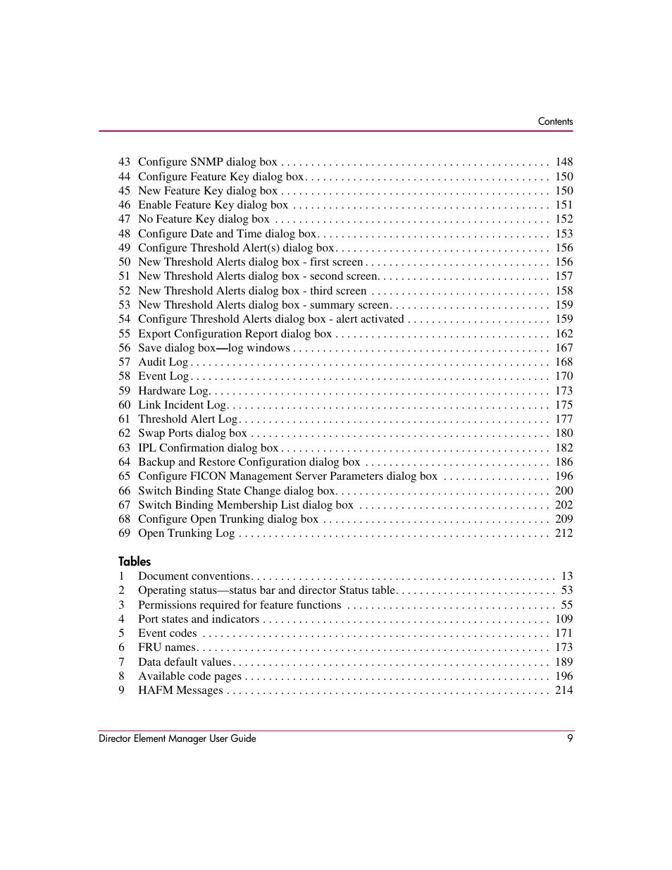 HP StorageWorks 2.140 Director Switch User Manual | Page 9 / 278