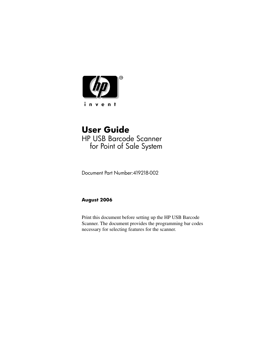 HP Point of Sale rp5000 User Manual | 60 pages