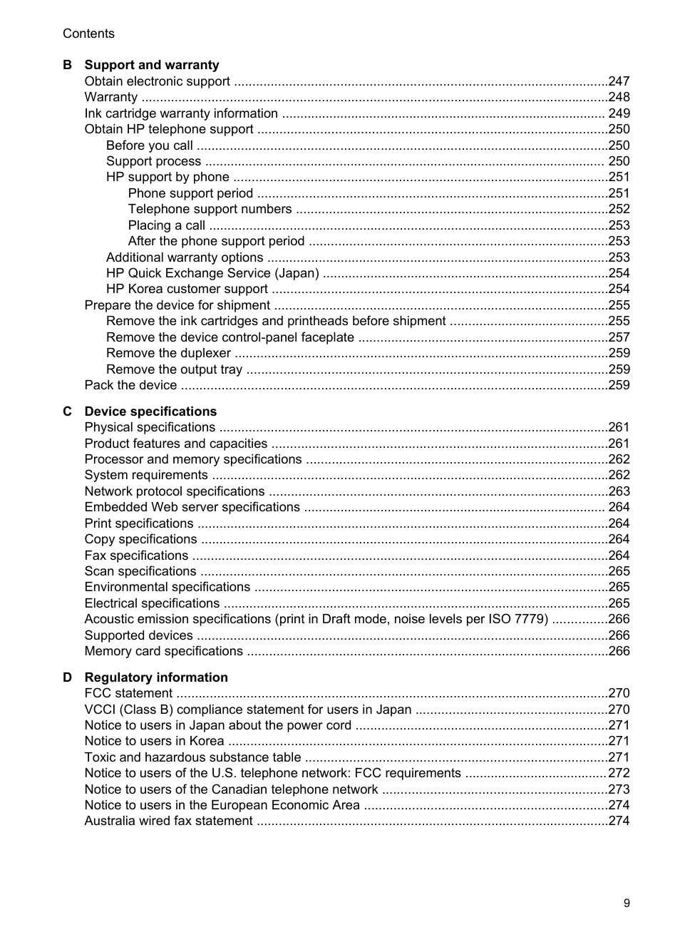 HP Officejet Pro 8500 User Manual | Page 13 / 306