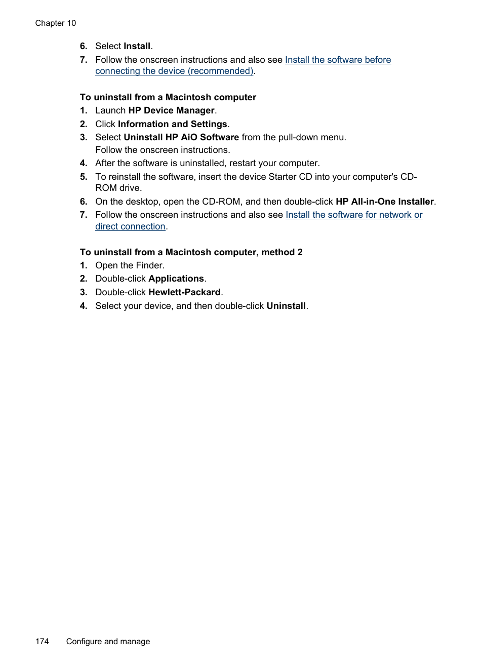 HP Officejet Pro 8500 User Manual | Page 178 / 306