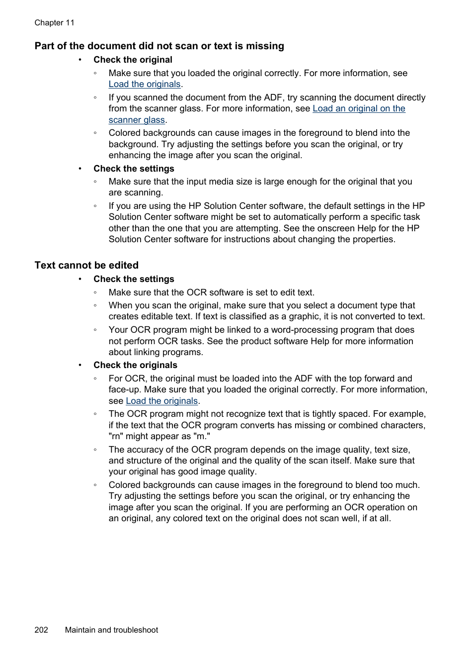 Text cannot be edited | HP Officejet Pro 8500 User Manual | Page 206 / 306