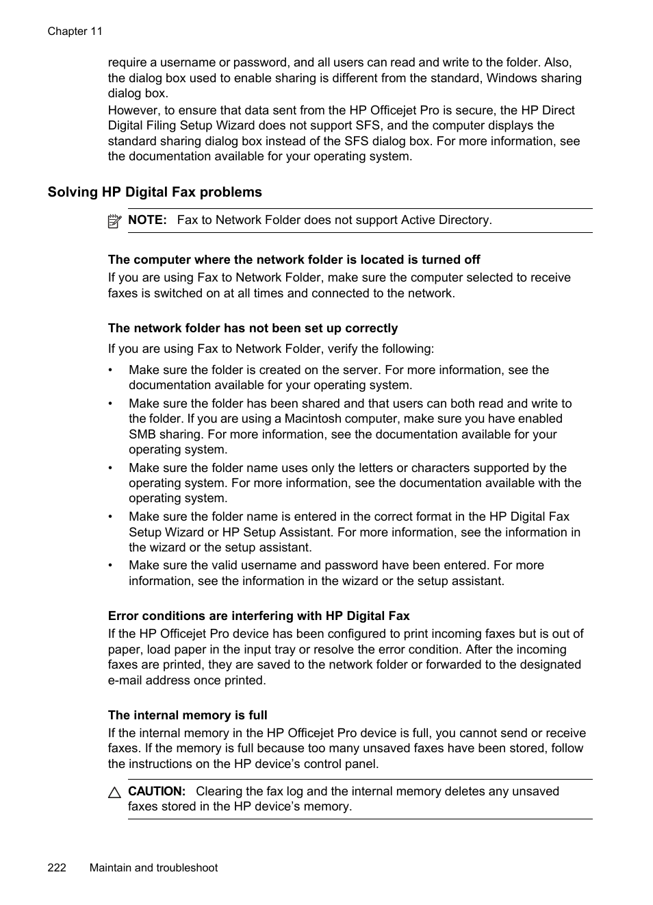 Solving hp digital fax problems | HP Officejet Pro 8500 User Manual | Page 226 / 306