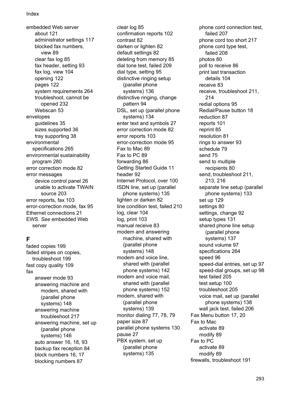HP Officejet Pro 8500 User Manual | Page 297 / 306