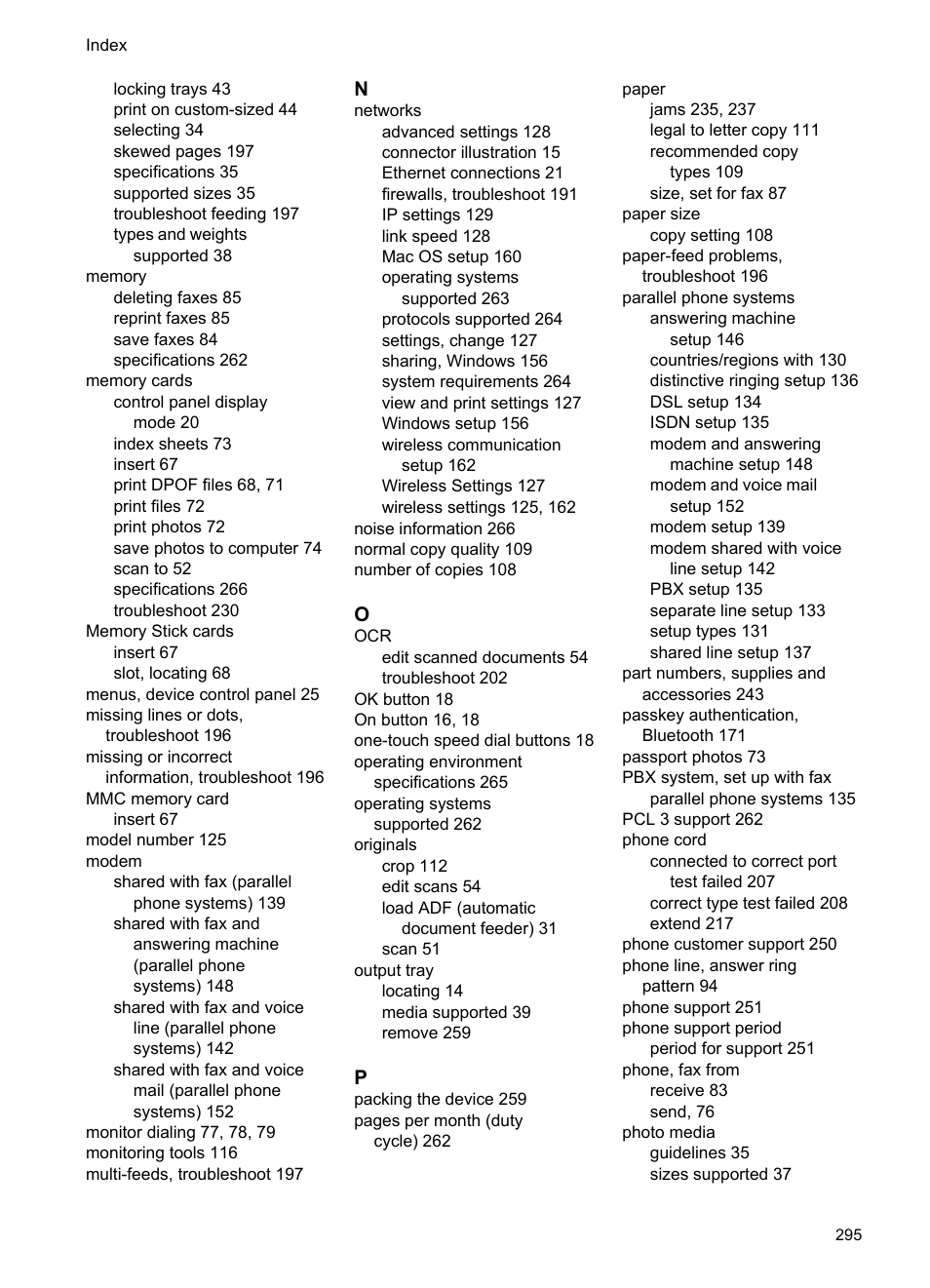 HP Officejet Pro 8500 User Manual | Page 299 / 306