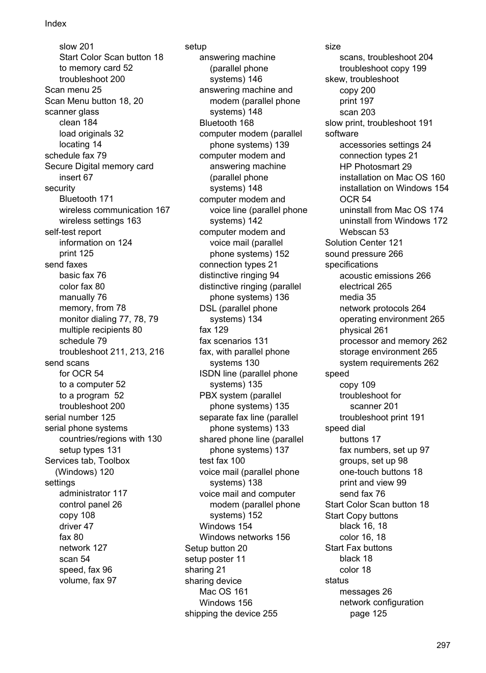 HP Officejet Pro 8500 User Manual | Page 301 / 306