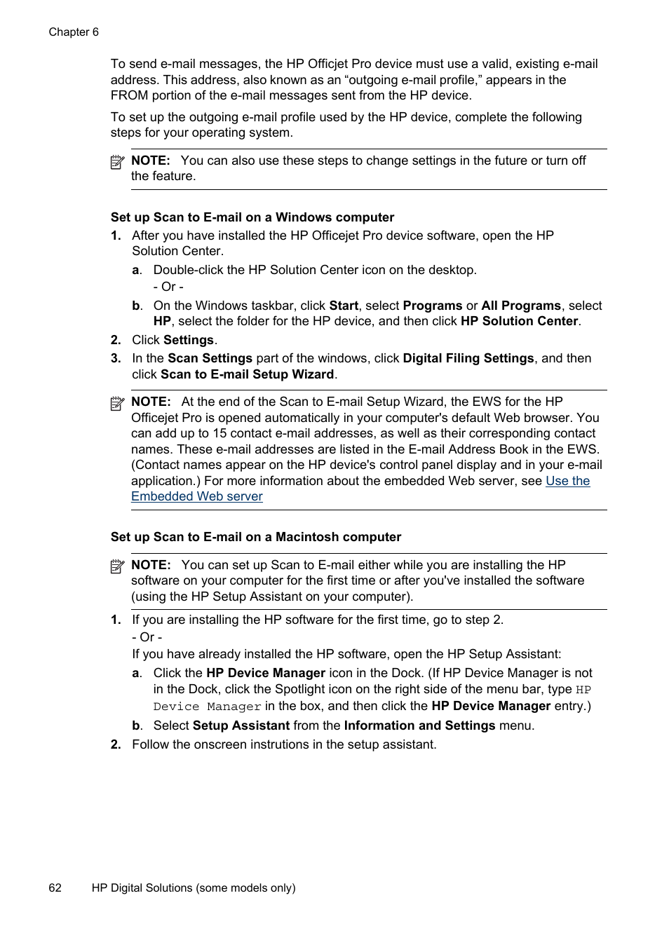 HP Officejet Pro 8500 User Manual | Page 66 / 306