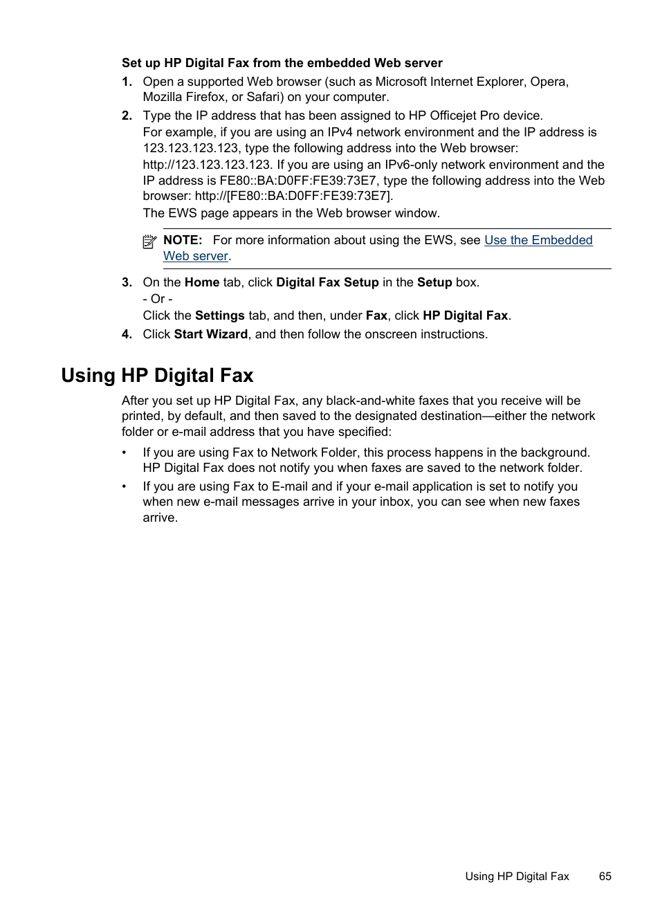 Using hp digital fax | HP Officejet Pro 8500 User Manual | Page 69 / 306