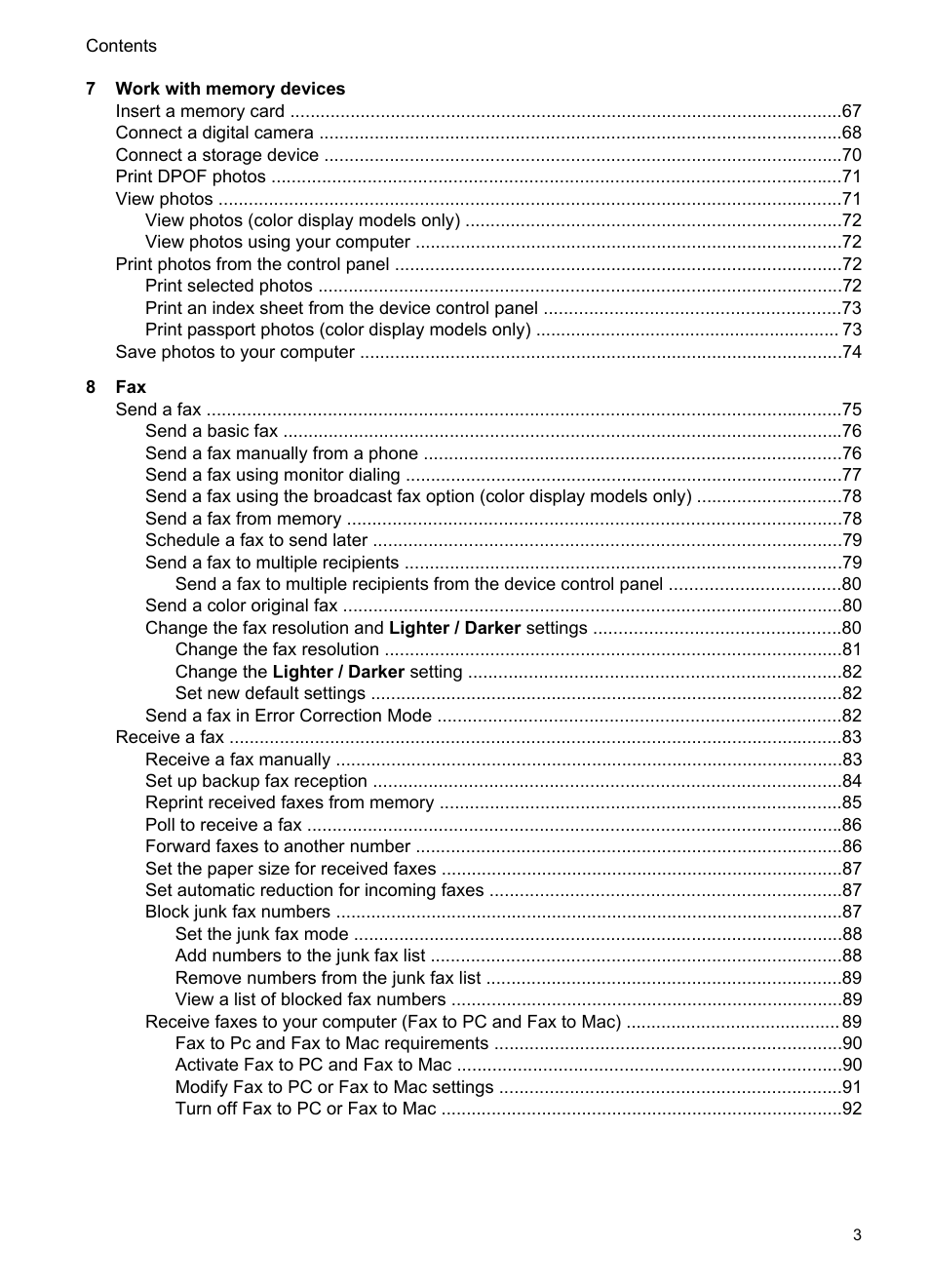 HP Officejet Pro 8500 User Manual | Page 7 / 306